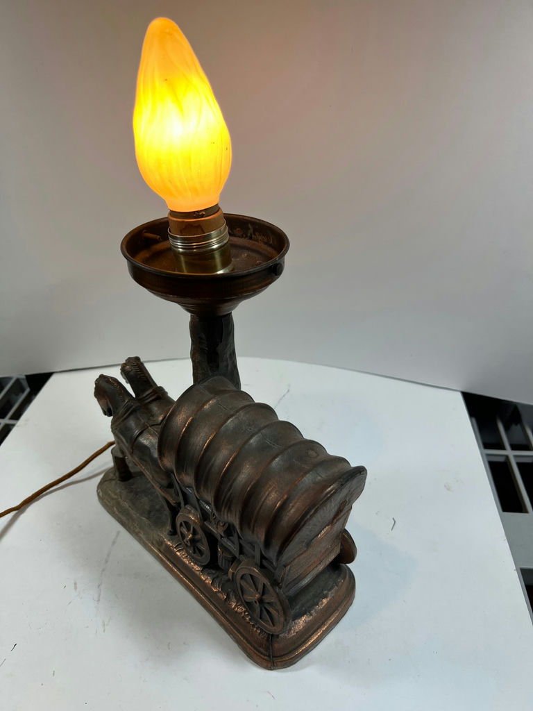 Antique train locomotive lamp - Missing Glass - 16" Tall - image 5 of 6