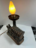 Antique train locomotive lamp - Missing Glass - 16" Tall - thumbnail 5 of 6
