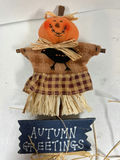 Three Autumn/Halloween Hanging Scarecrow Decorations - thumbnail 2 of 4