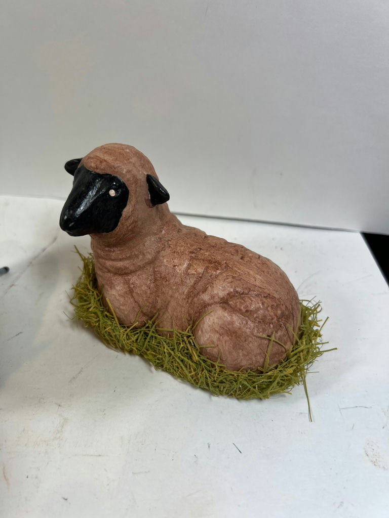 Assorted ceramic sheep figurines - image 2 of 5