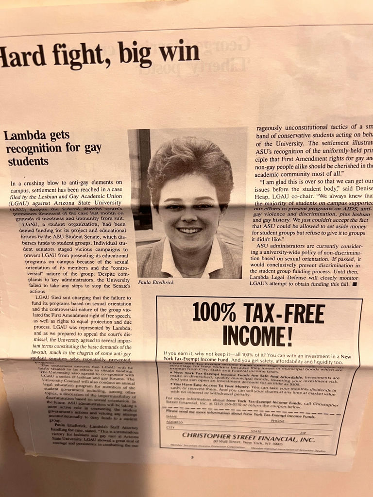 Liberty for All poster with Lambda Legal materials 25" x 19" - image 5 of 5