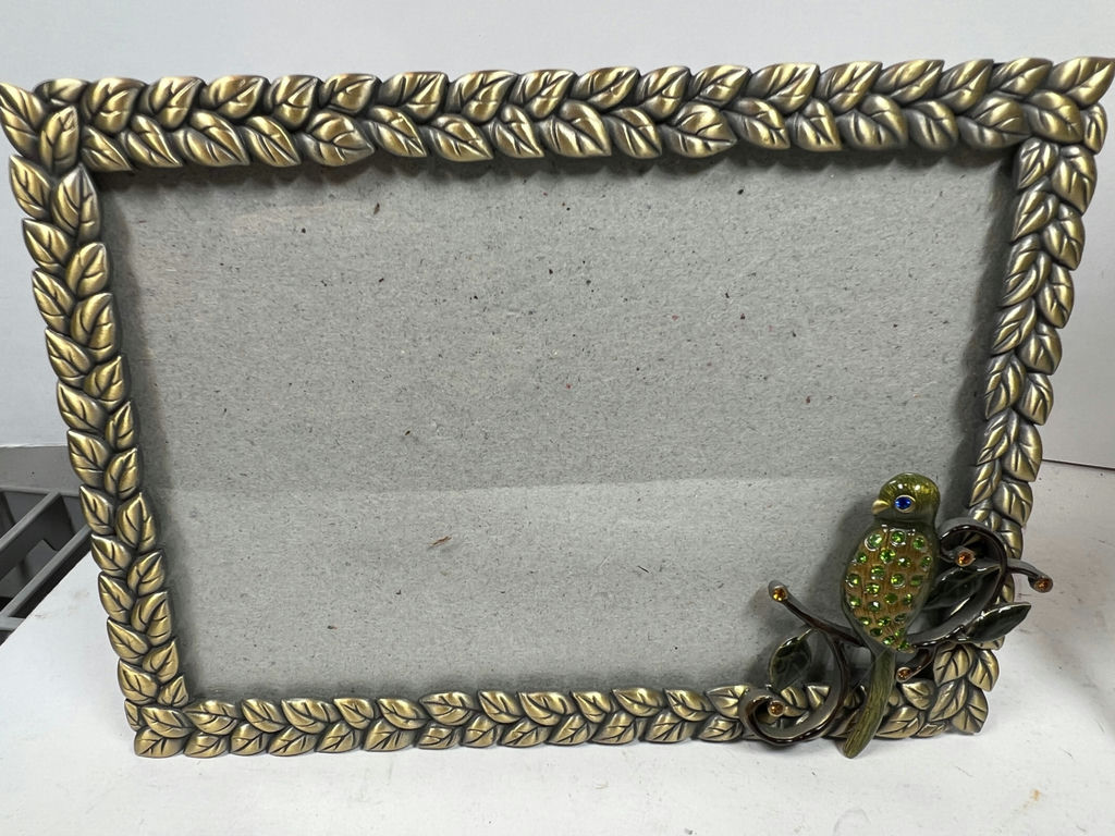 Two decorative photo frames with jeweled borders for 4" x 6" Photos - image 2 of 3