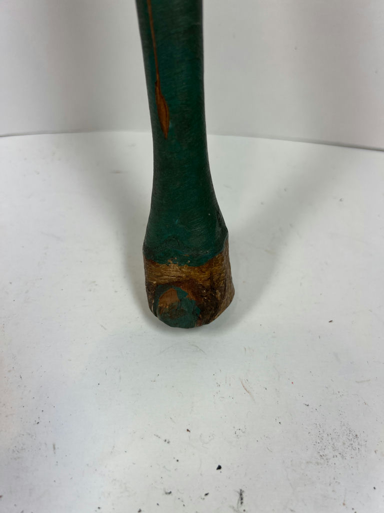 Carved wooden head on decorative staff - 21" Long - image 3 of 6