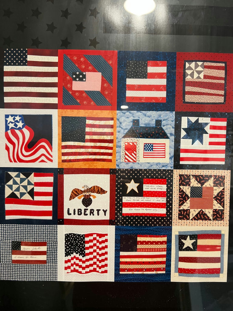 Patriotic quilt-square collage poster - 25" X 19" - image 3 of 5