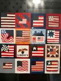 Patriotic quilt-square collage poster - 25" X 19" - thumbnail 3 of 5