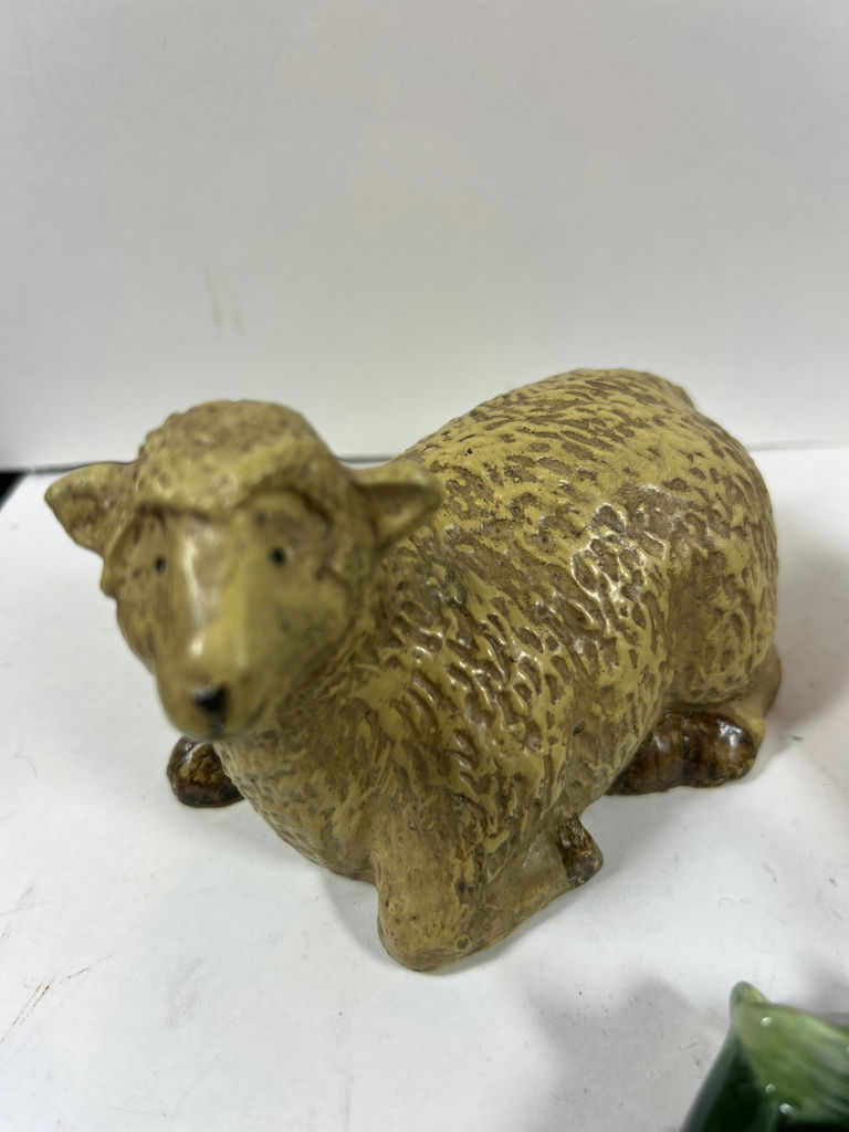 Assorted ceramic sheep figurines - image 3 of 5