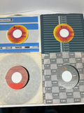 Blue storage box with a collection of 60 vintage 45 RPM vinyl singles - thumbnail 6 of 17
