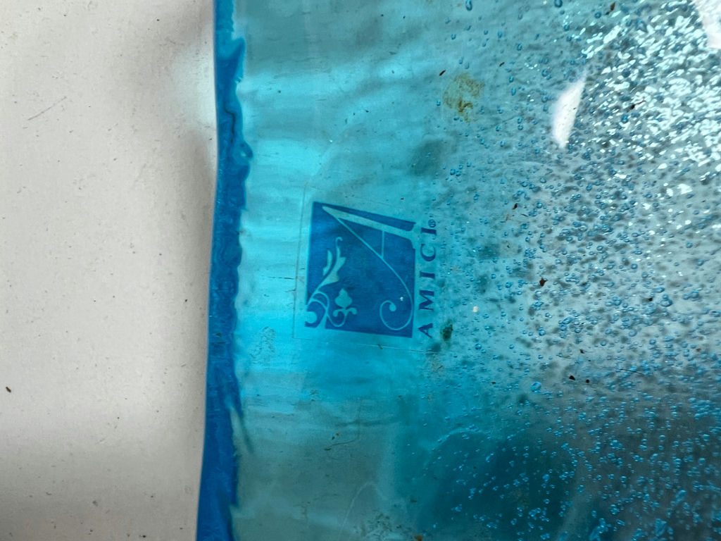 Blue and Green Square Glass Dishes - image 5 of 5