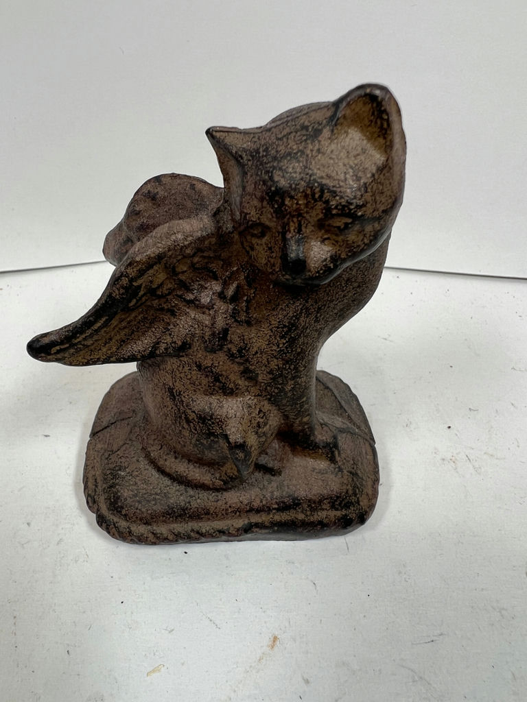 ANTIQUE Rusty cast-iron bird sculpture - image 1 of 4