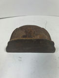 Shield-shaped rusted cast-iron relief plaque with horse motif - door stop or book end - thumbnail 4 of 4