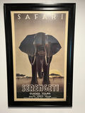 Safari Serengeti Elephant Poster 31" x 21" - thumbnail 1 of 5