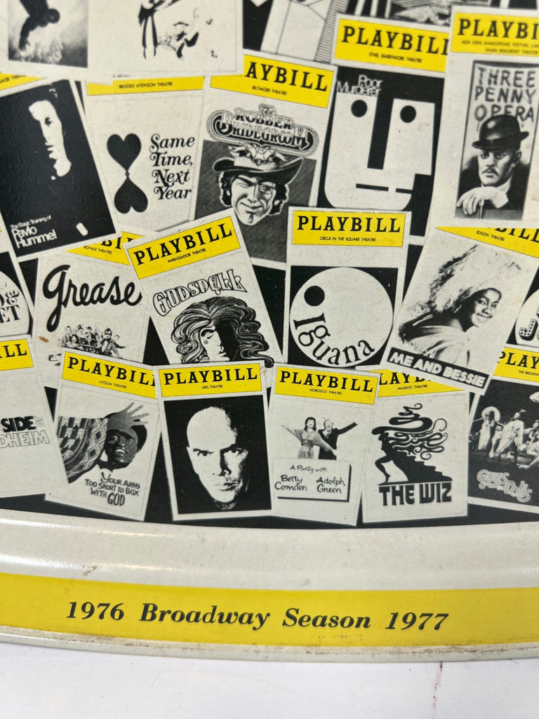 Vintage Playbill Collage Tray - 1976-1977 - image 2 of 4