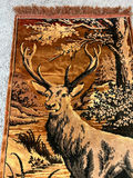 Deer tapestry wall hanging - ade in Belgium - 39" x 24" - thumbnail 2 of 5
