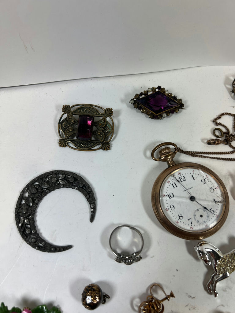 HUGE Assorted jewelry collection and a pocket watch - image 2 of 10