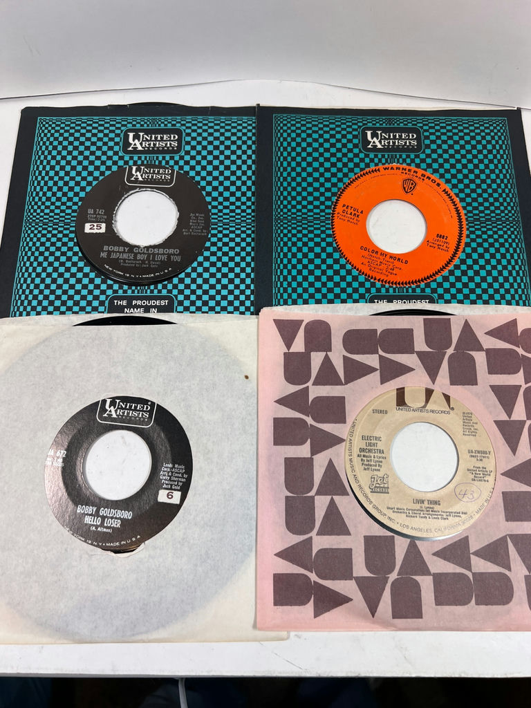 Vintage Lot of 66 45's 7-Inch Vinyl Records and Sleeves Collection - image 4 of 20