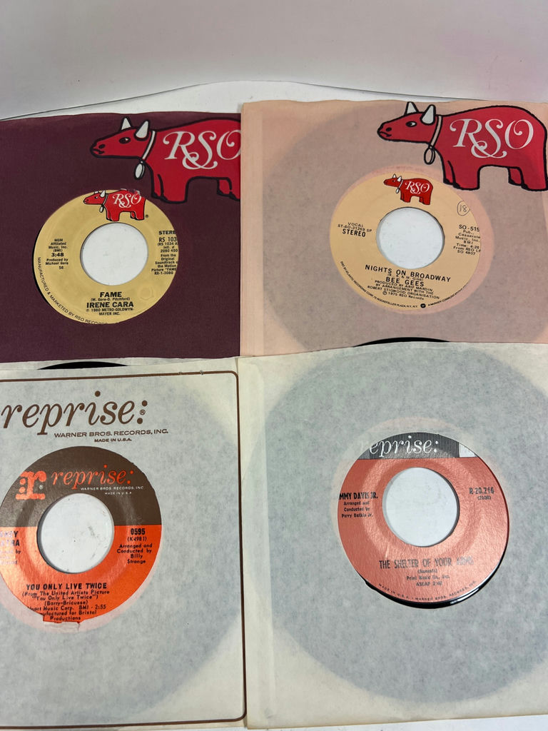 Vintage Lot of 66 45's 7-Inch Vinyl Records and Sleeves Collection - image 7 of 20