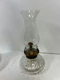 Pair of glass hurricane lamps - thumbnail 2 of 4