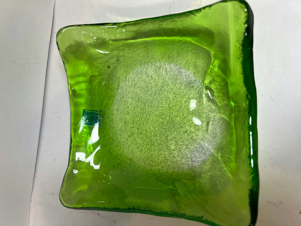 Blue and Green Square Glass Dishes - image 2 of 5
