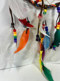 Colorful Dreamcatcher with Beads and Feathers - thumbnail 2 of 4