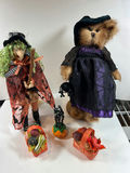 Bearington Collection Halloween plush figures with pumpkin accessories - thumbnail 1 of 6