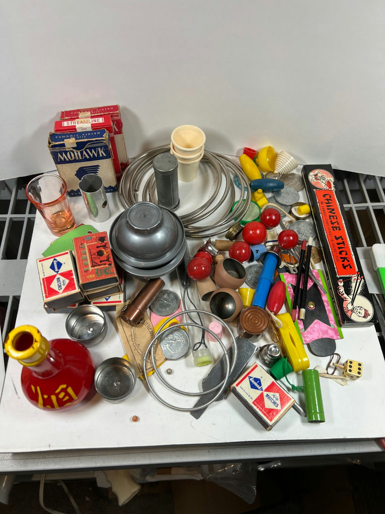 HUGE Vintage magic tricks and props collection - MOSTLY BY GILBERT - image 1 of 15