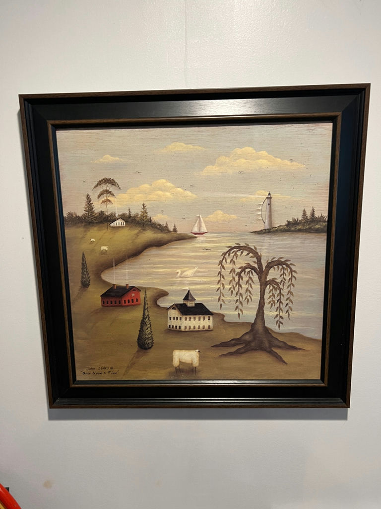 Once Upon a Time – Landscape painting by John Sliney 21" x 21" - image 1 of 5