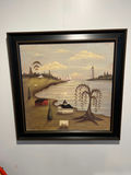 Once Upon a Time – Landscape painting by John Sliney 21" x 21" - thumbnail 1 of 5