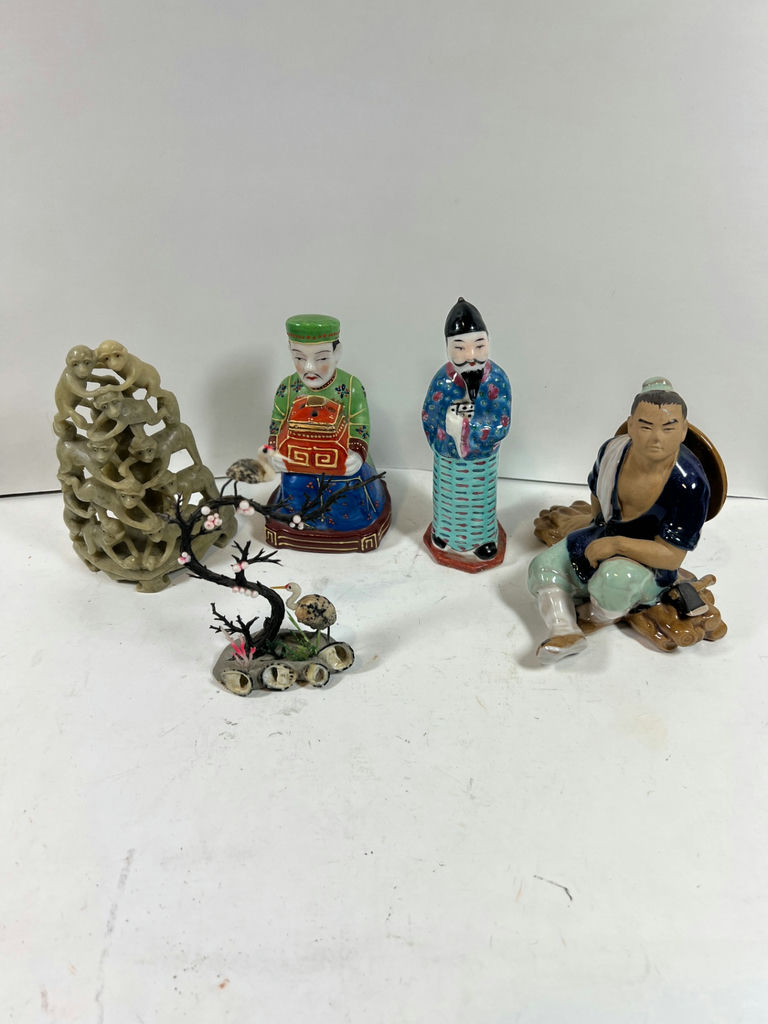 Assorted Oriental Ceramic Figurines and Sculptures - image 1 of 6