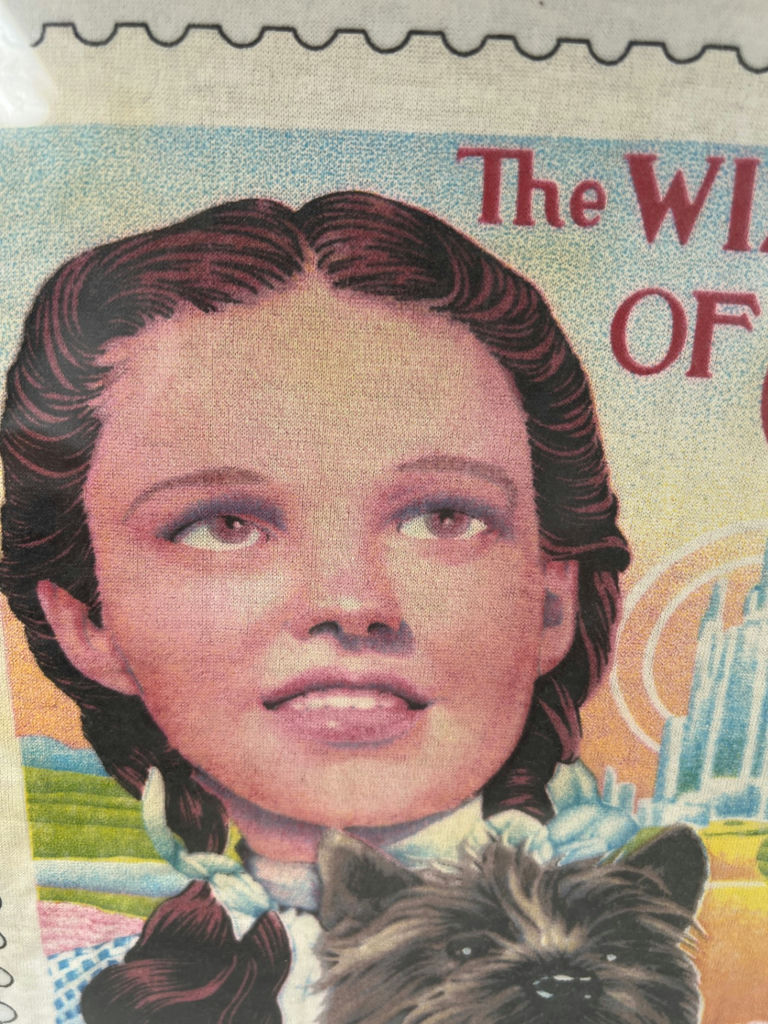 Wizard of Oz framed T-SHIRT postage stamp art - 15" X 15" - image 2 of 3
