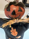 Halloween pumpkin-headed and scarecrow figurines - thumbnail 2 of 6