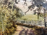 Framed landscape print titled 'A Checkered Road' 14 X 11 - thumbnail 4 of 4