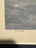 Framed Fred Swan Winter Landscape Print (520/600) with Certificate 20" x 17" - thumbnail 4 of 6