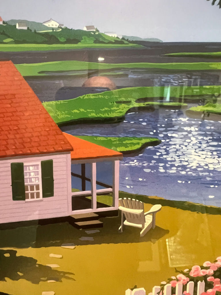 Marsh View coastal cottage print (framed) 27" x 20" - image 5 of 7
