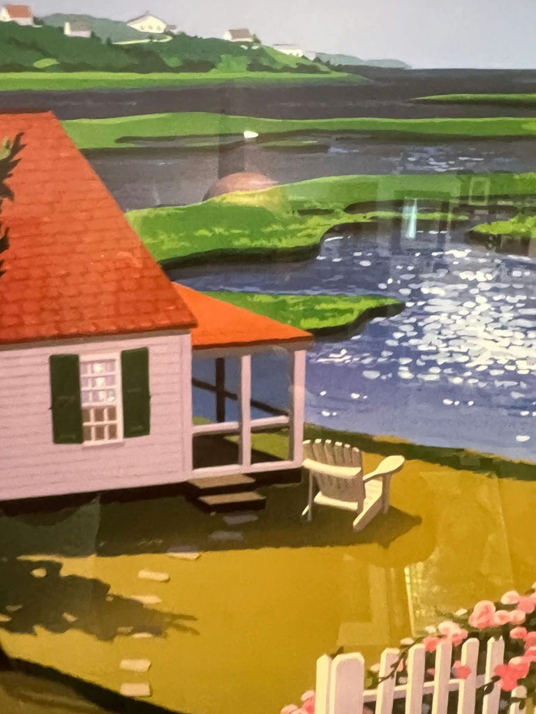 Marsh View coastal cottage print (framed) 27" x 20" - image 6 of 7