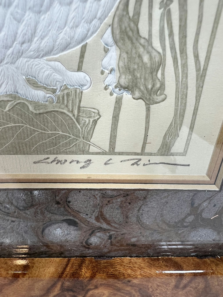 Framed Owl Illustration 12 X 10 - image 3 of 3