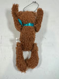 SHYLLING Brown plush dog with blue ribbon KEY WINDUP AND FLIP - thumbnail 4 of 5