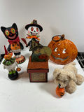 Halloween decor figures and pumpkins collection - thumbnail 1 of 9