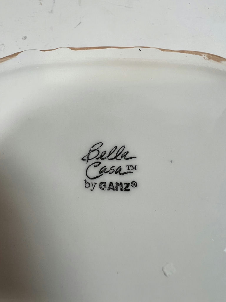 Halloween ceramic set: Bella Casa by Ganz dish, pumpkin jar, and black cat figurine - image 6 of 6