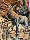 Deer tapestry wall hanging - ade in Belgium - 39" x 24" - thumbnail 3 of 5