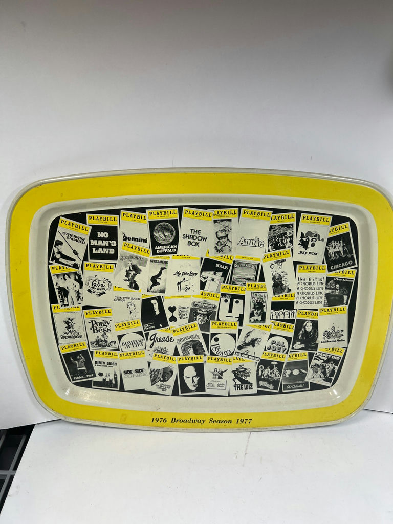 Vintage Playbill Collage Tray - 1976-1977 - image 1 of 4