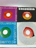 Blue storage box with a collection of 60 vintage 45 RPM vinyl singles - thumbnail 9 of 17