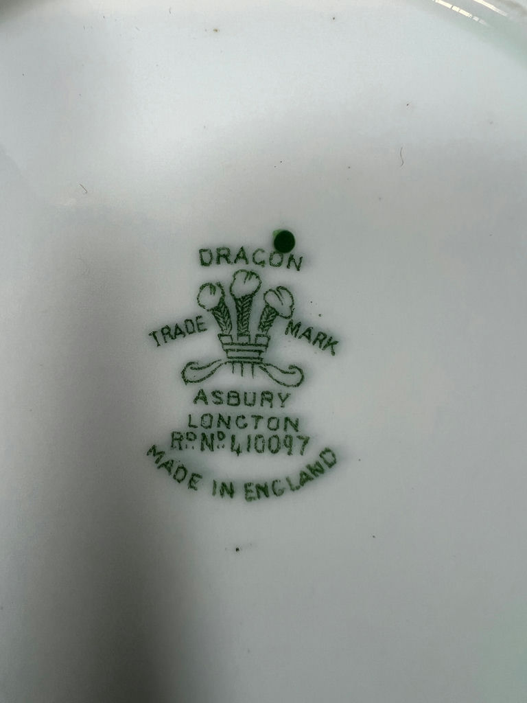 Dragon-pattern ceramic plates - Dragon Trademark and Made in England. - image 4 of 5