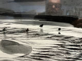 Framed Ansel Adams photograph: Fiat Lux – Birds on a Beach, Evening, 1966 27" X 20" - thumbnail 4 of 5