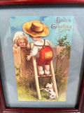 Framed vintage postcard-style illustration 6 X 5 - thumbnail 2 of 3