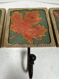Three Tile Leaf Hook Rack - thumbnail 2 of 3
