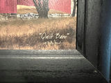 Framed print of a rural farm with a quilt barn - thumbnail 2 of 4