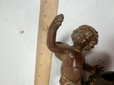 Bronze cherub clock statue - thumbnail 7 of 7