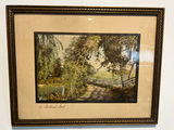 Framed landscape print titled 'A Checkered Road' 14 X 11 - thumbnail 1 of 4