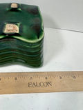 McCoy USA Green glazed scalloped ceramic dish - thumbnail 4 of 4