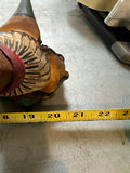 Carved wooden head on decorative staff - 21" Long - thumbnail 6 of 6